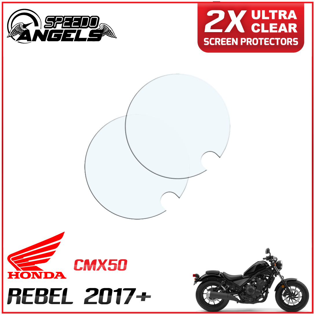 Speedo Angels SAHO2NG2 Nano Glass Screen Protector for Honda CMX500 Rebel 2 x Ultra Clear 2017+ 